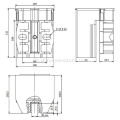 CWT Führungsschuh für Hausaufzüge 10mm 16mm